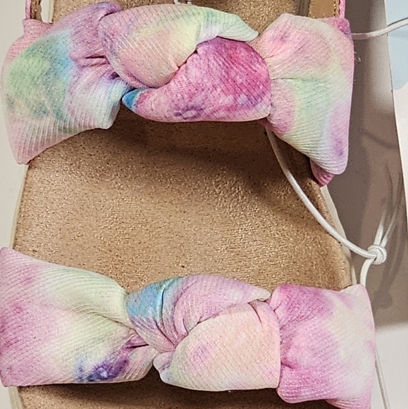 Toddler Girls Cat & Jack Tie-Dye Fabric Sandals Size 8 - Picture 6 of 10